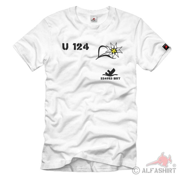 U Boot 124 U-Boot Wappen Zeichen Untersee WH Marine - T Shirt #421
