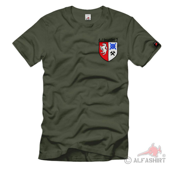 6 InstBtl 7 Repair Battalion Coat of Arms Company Badge T-Shirt#41002
