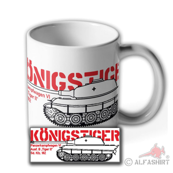 Königstiger Tiger II Schwerer Panzer Wh Wk Militaria Militär Köti - Tasse #7983