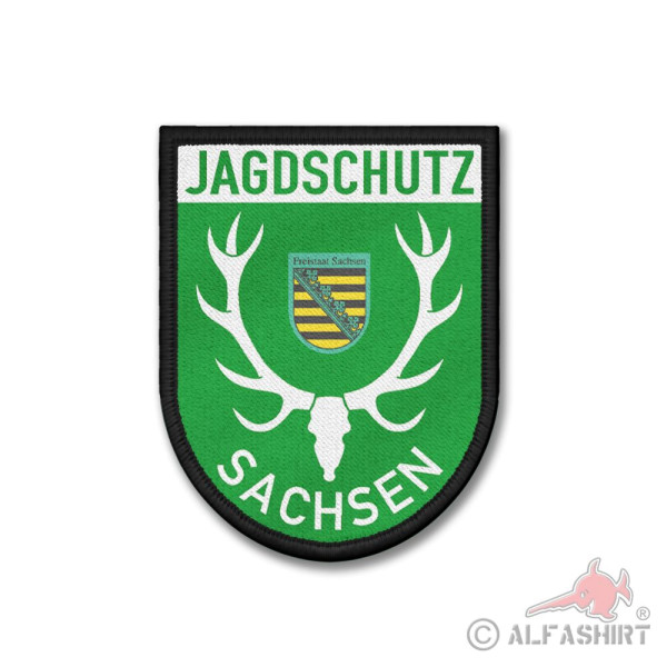 Patch Sachsen Jagdschutz Jäger Förster Revier Abzeichen Wappen #41018