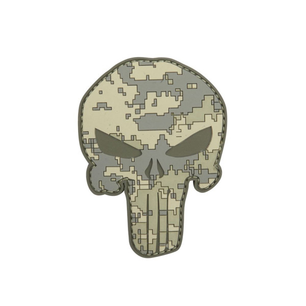 Infidel Skull US Pixel Tarn 3D PVC Navy Seals Patch 8x6 cm#26740