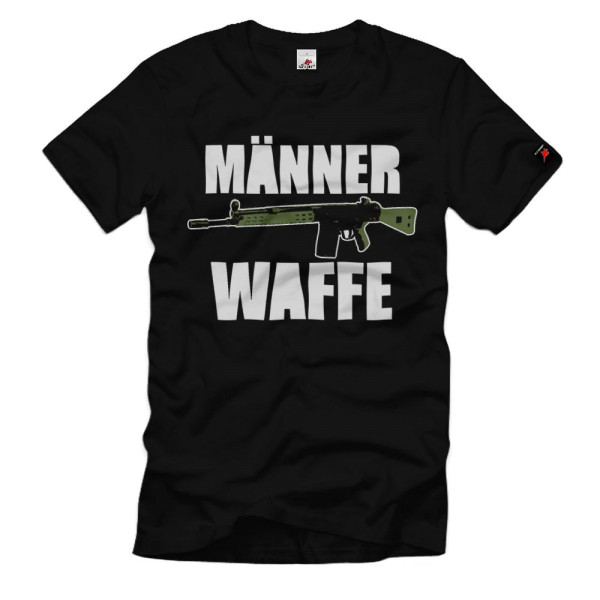MEN'S WEAPON G3 rifle Bundeswehr BW stock shoulder rest deco T-Shirt # 33180