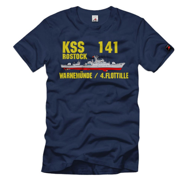 KSS 141 Rostock Warnemünde 4 Flottille NVA DDR Volksmarine T-Shirt#36035