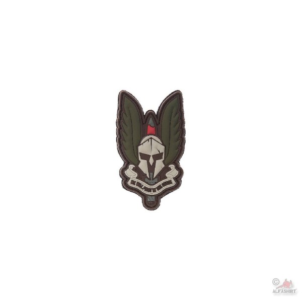Spartan Patch Wappen Emblem Heer Alfashirt Aufnäher Airsoft 3x5 cm #26751