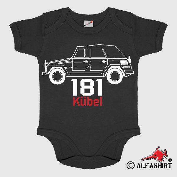 Baby Bodysuit 181 Kübel Kübelwagen Bundeswehr BW Kurierwagen #15152