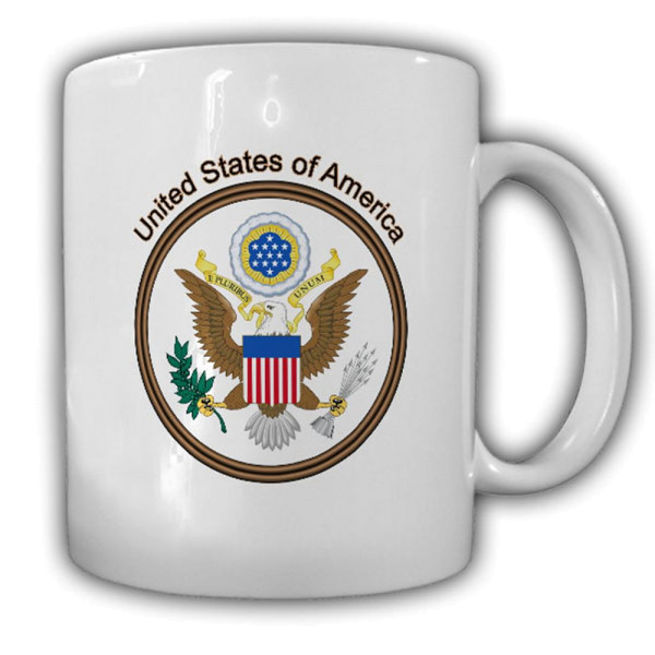 _Tasse Vereinigte Staaten von Amerika Wappen Emblem Kaffee Becher #14023