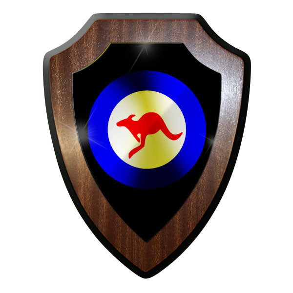 Wappenschild / Wandschild - Australia Kokarde Mit Kangaroo Streitkräfte #9729
