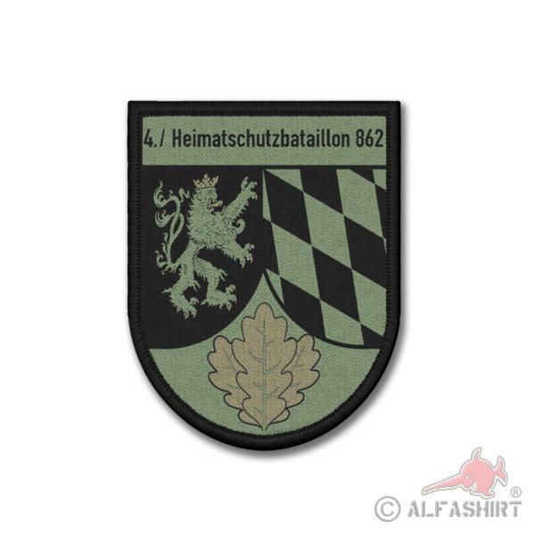Patch 4 Heimatschutzbataillon 862 Tarn JgBtl 862 Oberpfalz Bundeswehr # 37484