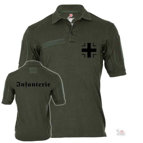 Tactical polo shirt Alfa infantry beam cross soldier unit BW # 19461