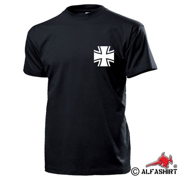 Weißes Bundeswehr Kreuz BW Heer Marine Luftwaffe Kompanie Bund T-Shirt #15485