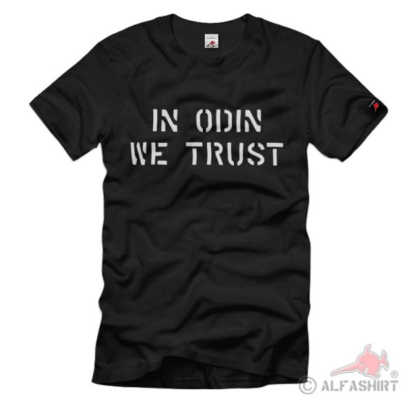 In Odin we trust Vikings God Allfather Faith Religion Nordmann T Shirt # 38479