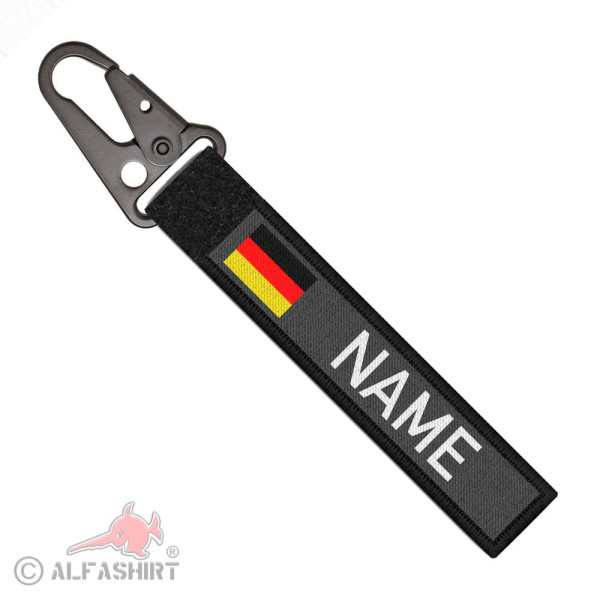 Tactical keyring police YOUR NAME Federal Police BPOL Fire Brigade # 37820