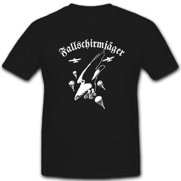 Fallschirmjäger Adler Wh Wk Opferbereitschaft Motiv Abzeichen T Shirt #3724