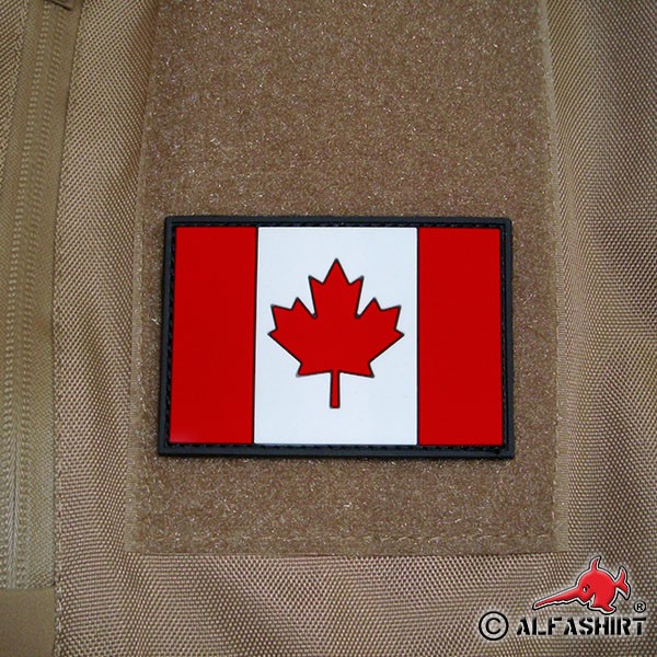 Kanada Canada Fahne Abzeichen Airsoft CAF Ahorn 3D Rubber Patch 5x8cm #17048