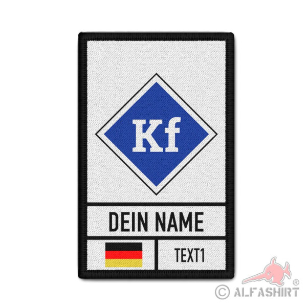 Patch driver Kf specialist group relief work driver personalized 9.8x6cm #40112