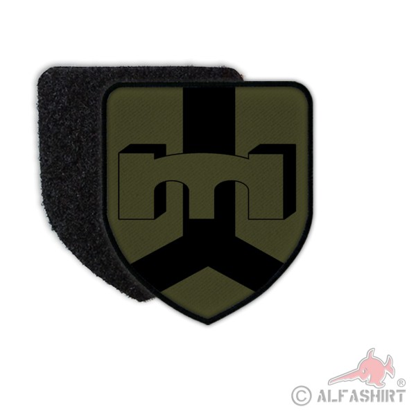 Patch PiBtl2 Bundeswehr Deutschland Wappen Einheit Emblem Klett 7,5x6,5cm#36670
