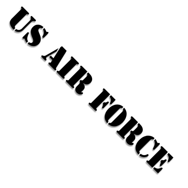 US Air Force sticker lettering USAF font sticker 8.5x80cm A5660