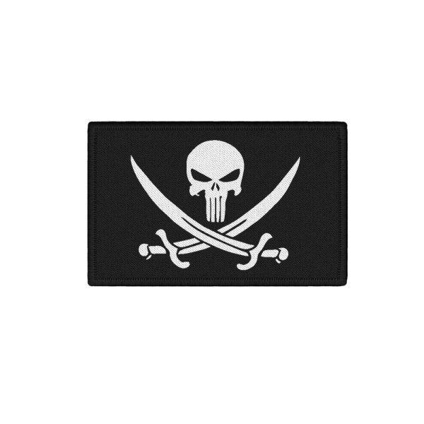 Patch Infidel Pirate Jolly Roger pirate flag skull 7.5x4.5cm # 38458