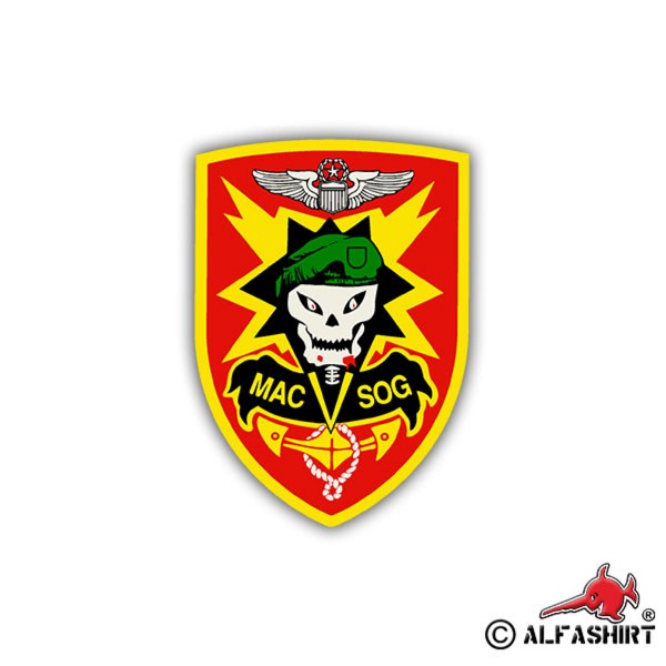 Sticker MAC SOG Assistance Command Vietnam Coat of Arms 7x5cm A794