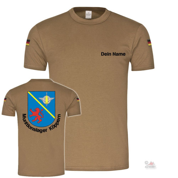 BW Tropen Munitionslager Köppern mit Namen Munitionsdepot Tropenshirt #21767