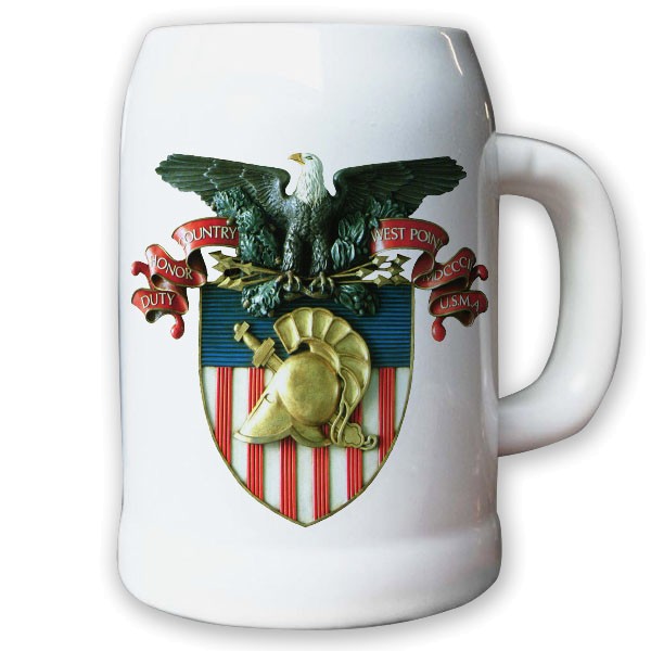 Wappen der Militärakademie West Point USA - Krug / Bierkrug 0,5l #9814