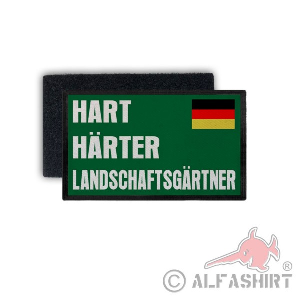 Patch Hart HÄRTER Landschaftsgärtner GaLaBau Gärtner Garten Job 7,5x4,5cm # 34237