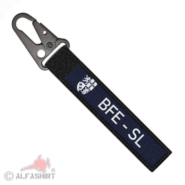 Tactical Schlüsselanhänger BFE Saarland SL Polizei Schlüssel Haken#37766