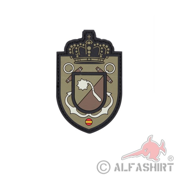 Spanische Kronen Spanien Wappen Abzeichen Siegel 3D Rubber Patch 8x5cm #27126