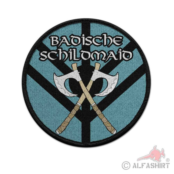 Baden Shieldmaiden Patch Round Shield Warrior Soldier Vikings #41279