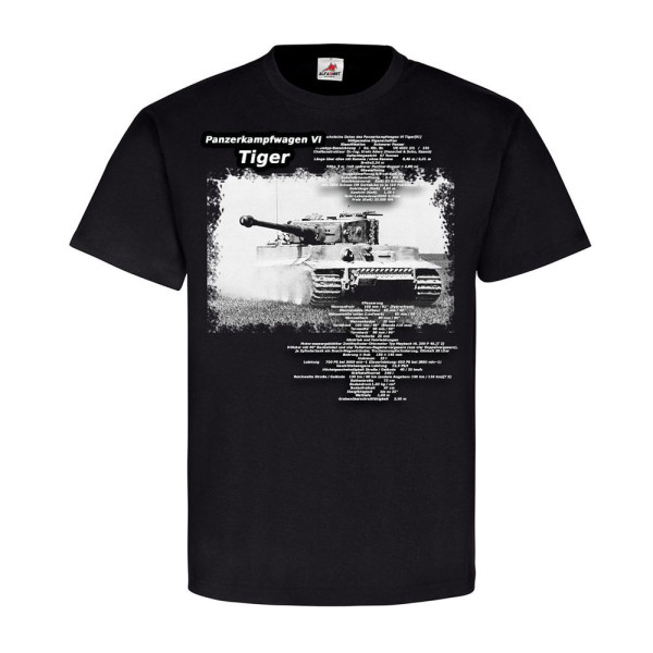 Panzerkampfwagen VI Tiger Panzer Technische Daten Legende Bild T Shirt #20317