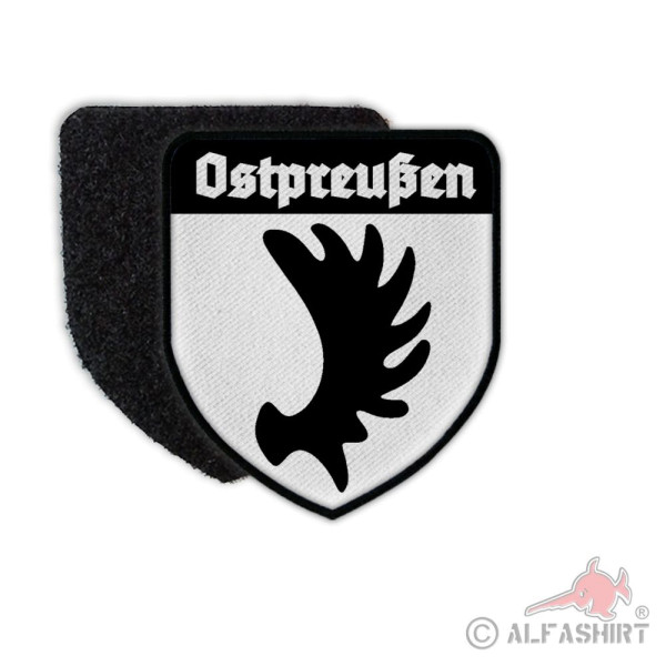 Patch Ostpreußen Heimat Ost Preußen Wappen Aufnäher Klett#36633