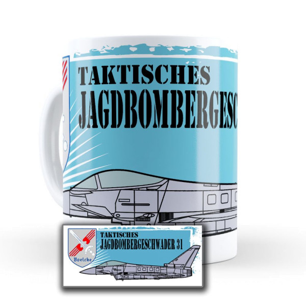 Tasse Taktisches Jagdbombergeschwader 31 Boelcke Nörvenich Militär Kaffee #23217