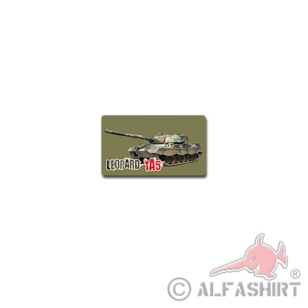 Leo 1A5 Sticker Sticker Leopard battle tank armored car 12x7cm # A4221