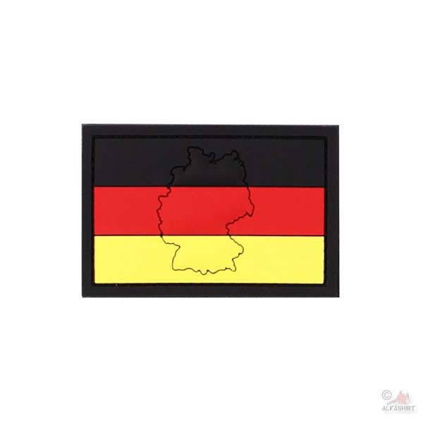 3D Rubber Deutschland BRD Karte Umriss Vaterland Grenze Patriot Heimat #30631