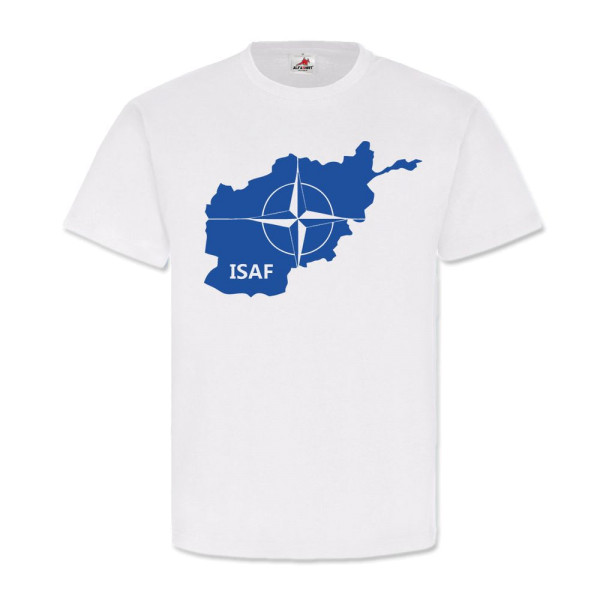 Isaf Nato Bundeswehr Einheit Otan Landkarte - T Shirt #3994