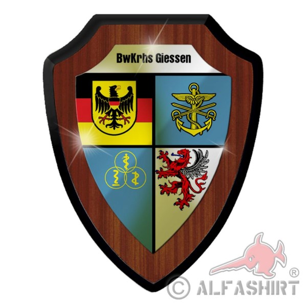 Wappenschild Bundeswehrkrankenhaus Gießen Krankenhaus BwKrhs BWZK BWK #38583