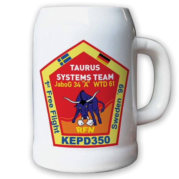 Krug / Bierkrug 0,5l - JaboG 34 A WTD 61 Taurus Systems Team Emblem #8665