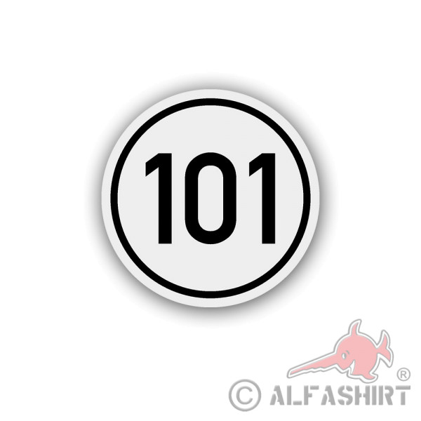 101 stickers for Federal Border Guard motorcycle 7cm A5390