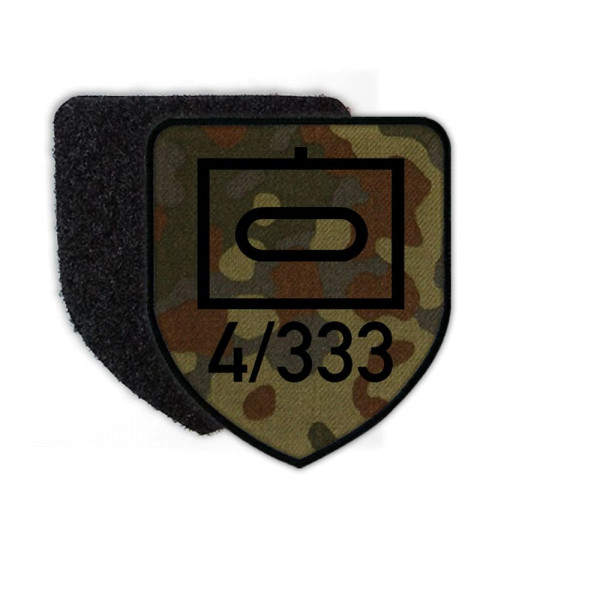 Patch Taktisches Zeichen 4 PzBtl 333 Flecktarn Panzer-Bataillon #23654