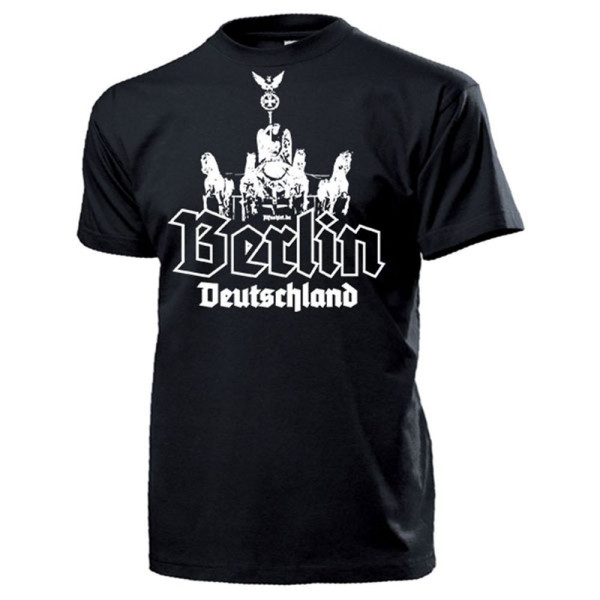 Berlin Deutschland Quadriga Brandenburgertor Hauptstadt Germany - T Shirt #13328