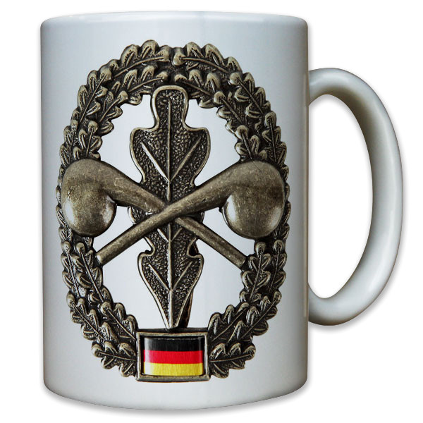 ABC Abzeichen Bundeswehr Barett Wappen Eichenlaub Bataillon - Tasse #9550