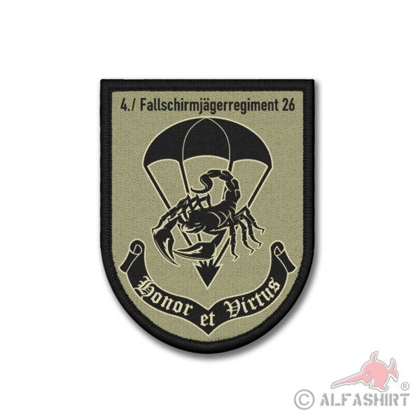Patch 4. FschJgRgt 26 Company Paratrooper Regiment Bundeswehr # 37392