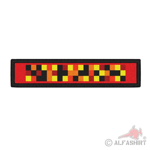 Namens-Streifen Patch Pixel Rettungskräfte rot gelb Sanitäter #39285