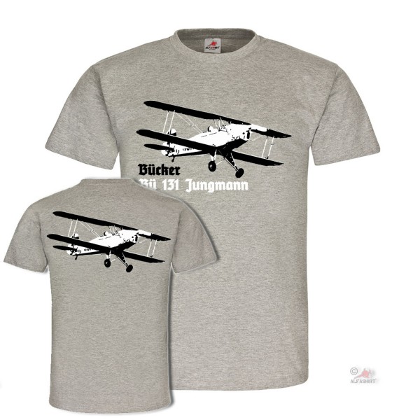 Bücker Bü 131 Jungmann Biplane Aircraft Air Force Sport T-shirt # 19706