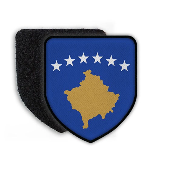 Patch Flagge von Kosovo Wappen Land Flagge Zeichen Staat Fahne Aufnäher #21453