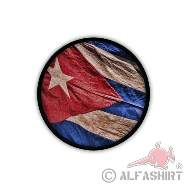 Patch / Aufnäher - Kuba Fahne Fidel Castro Havanna Revolution Flagge #19654