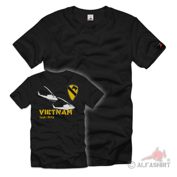 Vietnam 1st Cavalry Division Bell UH-1 Huey T-shirt#36695