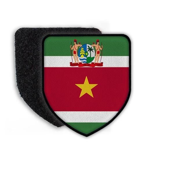 PatchFlagge von Suriname Paramaribo Niederländisch Desi Boutrse Fahne#21526