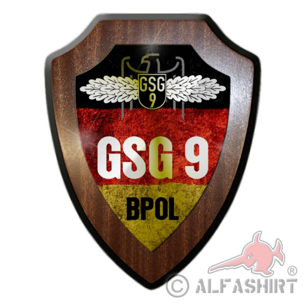 Wappenschild GSG 9 BPOL Grenzschutzgruppe Bundespolizei Abzeichen #21316