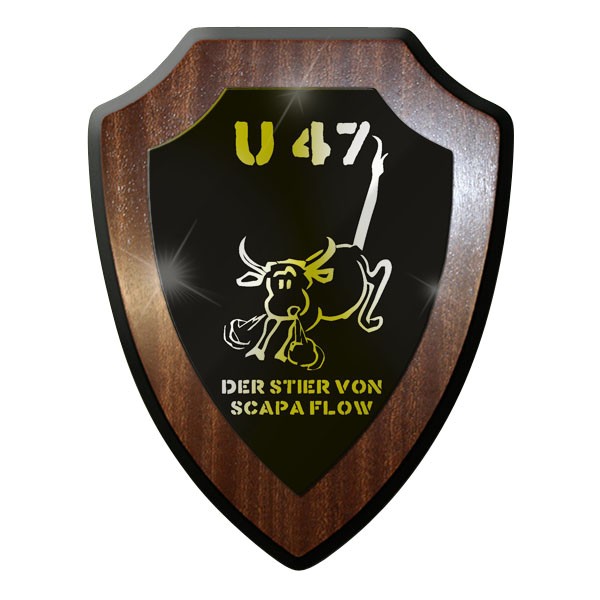 Wappenschild / Wandschild / Wappen - U-Boot 47 Unterseeboot Stier von Scapa#8814
